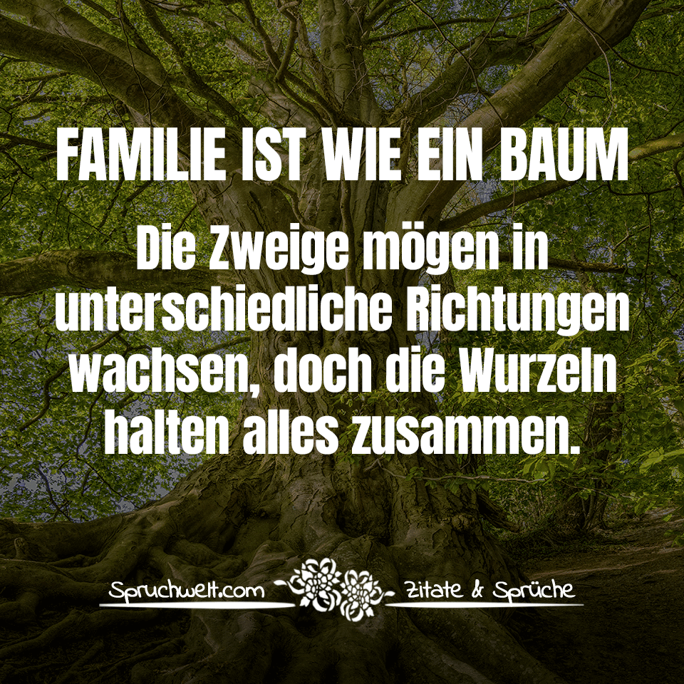 30++ Familie ist wie ein baum spruch ideas